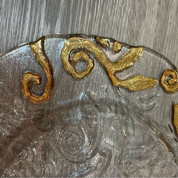 IVV A NIGHT IN PALMIRA PLATE CM.36 GOLD DECORATION Made in Italy - Picture 6 of 6